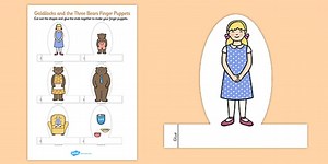 Goldilocks and the Three Bears Finger Puppets