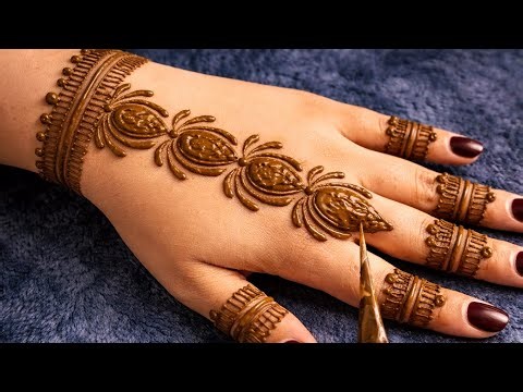 Very Easy Lotus flower Mehndi Design |Trending Latest Viral Henna Design | Unique Mehndi Design