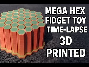 Satisfying 3D Print – MEGA Hex Fidget Toy Time-lapse