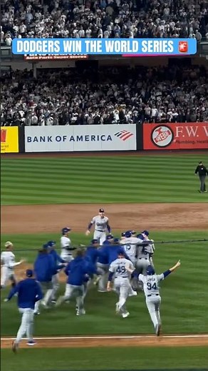 The moment the LA Dodgers became 2024 World Series champions 🏆