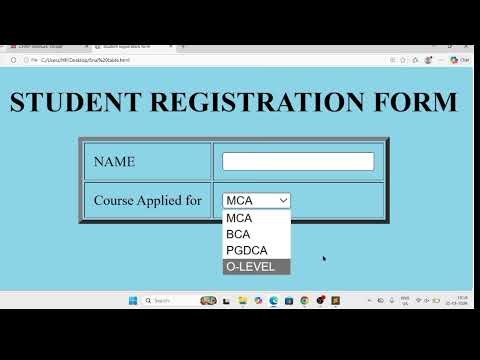 Form Element (web designing & Publishing) o-level | lecture- 11 #webdesign #olevel #programming