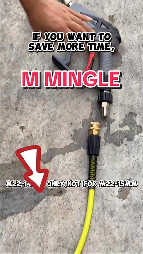Mingles Quick Connect Set: Save Time with Pressure Washing