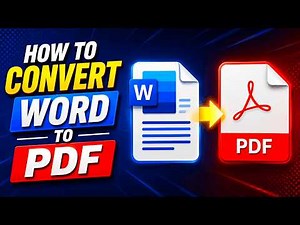 How to Convert Word to PDF (Quick & Easy)