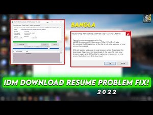 How To Fix IDM Download Resume Failed Problem | Easy Solution 2022!