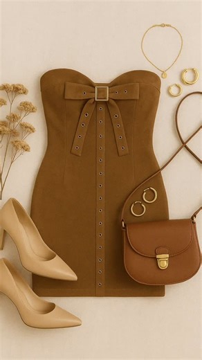 MERCHE on Instagram: "Pair our “FOREVER VIBES BROWN BODYCON DRESS” with nude heels or white sneakers for a versatile twist!"