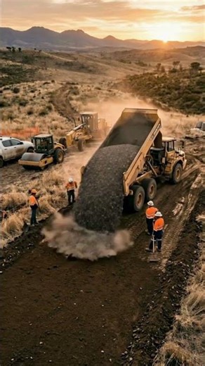 How Roads Are Built From Scratch | Complete Construction Guide #construction #architecture