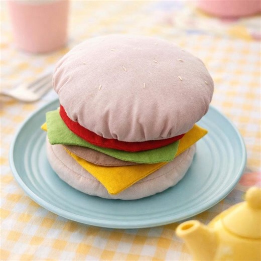 Mönster för sömnad av hamburgare och mat i PDF-format, låtsaslek för hamburgare och kök, enkel mjukisleksak för nybörjare att sy. - Etsy Sverige