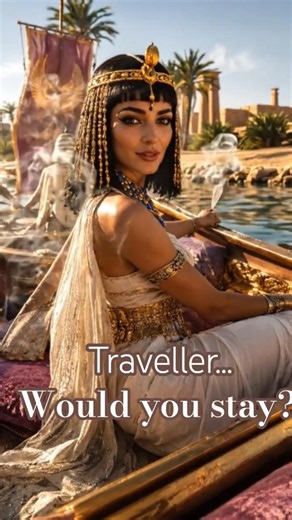 🏺Answer before the boat reaches the palace....👑. #cleopatra #egypt