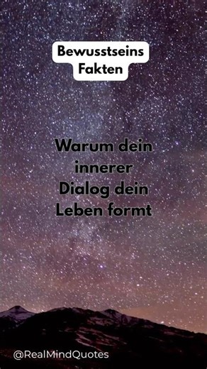 Warum dein innerer Dialog dein Leben formt 💭 | Die Macht deiner Gedanken