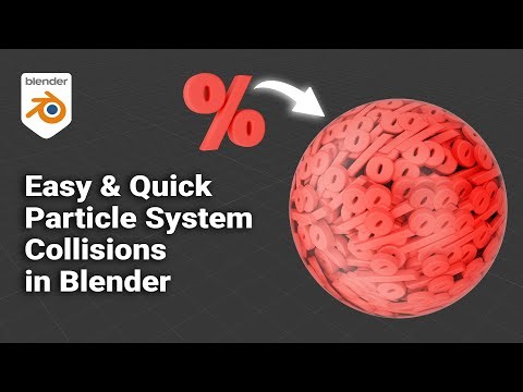 How to Set Up Particle Collisions in Blender Tutorial for Beginners #blendertutorial #blender3d