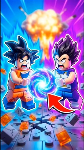 LEGO GOKU VS VEGETA… A LUTA FICOU ABSURDA 😱