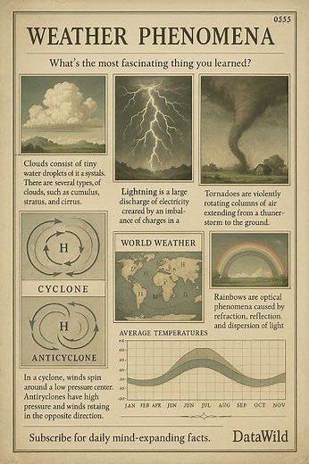 Weather Wonders: Mysterious and Powerful Forces Moving Through Earth’s Sky ⛈️🌈