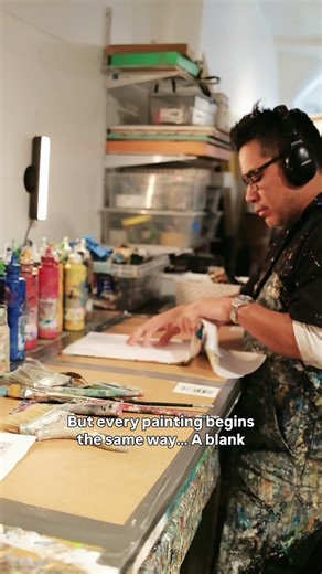 I Almost Didn’t Start This Abstract Painting | Artist Motivation #abstractart #ArtistLife #artist