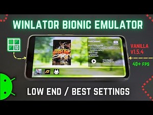 WINLATOR Bionic v10 On Low-End Android Phone Test - Best Settings!