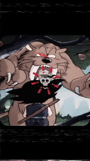 kid goku fight with sabertooth 🔥🔥🔥☠️💀💯👍👍#dbd