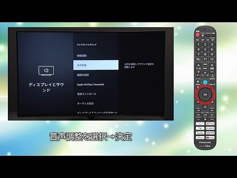 VIERA（ビエラ）2024年 FireTV搭載ビエラ 音声設定方法【パナソニック】