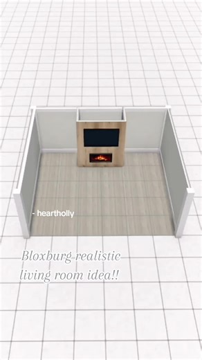 Bloxburg Realistic Living Room Idea - Cozy and Minimalist Design