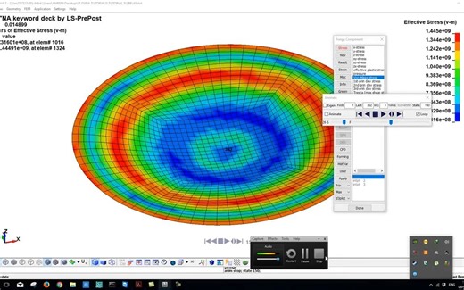 LS-DYNA 圆面爆炸分析（Blast Load on Circular Plate）