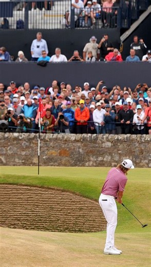 golfersarchives on Instagram: "The 2022 Open Championship at St. Andrews - the most nails up and down you will see in a major championship. Cam smith puts himself in one of the worst spots on 17, right in front of the road hole bunker. He’s left with no choice but to putt around it, and leave himself with a 15 footer for par. Of course he drained it. He didn’t miss a putt all day on the back 9. He played 18 beautifully as well, finishing up with a tap in bird, and claiming his first major title 