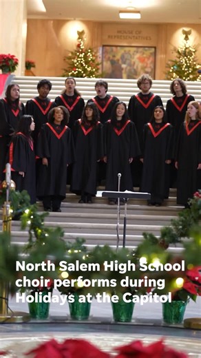Statesman Journal on Instagram: "See North Salem High School perform during Holidays at the Capitol. The holiday tradition features performances from school choirs in the Oregon State Capitol Rotunda Monday-Friday through December 23."