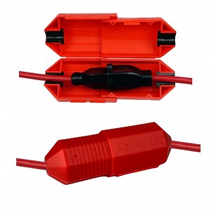 CordSafe Outdoor Extension Cord Protector – Weather-Resistant Snap-Lock Cover for Christmas Lighting Plug Connections – Rugged UV-Resistant Plastic Plug Protection, 1-Pack, Made in USA