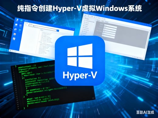 純指令創建Hyper-V虛擬Windows系統
