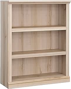 Sauder Miscellaneous Storage 3-Shelf Display Bookcase, Pacific Maple Finish