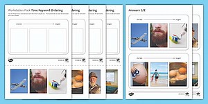 Workstation Pack: Time Keyword Ordering Activity Pack