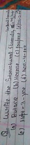 Q. Write the Structural formula seletal comula(a) Butane(b) H... | Filo