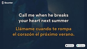 Aprende inglés con música. Descarga la App Sounter (IOS/Android/WEB): https://land.sounter.com?s=D | Next Summer de Damiano David (Traducida al español). | Sounter
