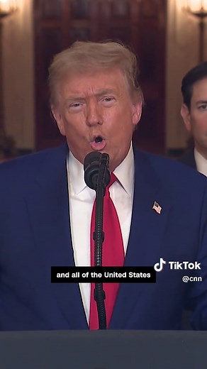 President Donald Trump addressed the nation from the White House after US strikes on three nuclear sites in Iran. #CNN #News
