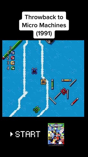 Nostalgic Micro Machines Gameplay from 1991