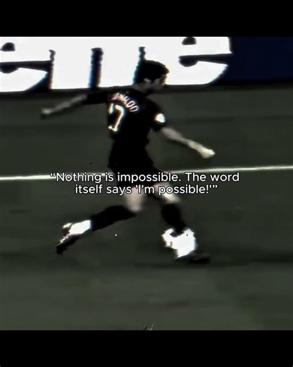 The word "IMPOSSIBLE" is not what you think. #discipline #motivation #football #selfimprovement