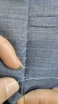 Hand hemming pants