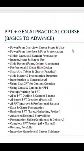 PowerPoint + AI Course Day 1 Full video in the description #powerpoint #ppt #ai #chatgpt #shorts