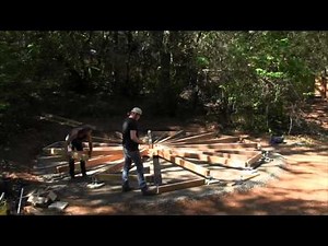 Wood Yurt Cabin Assembly - Part 1