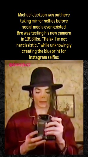 MJ Took Mirror Selfies Before Social Media Existed #domiqbuzz