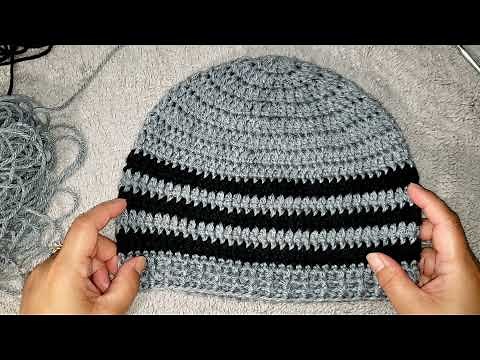 Crochet Men's Beanie |Easy crochet tutorial for beginners