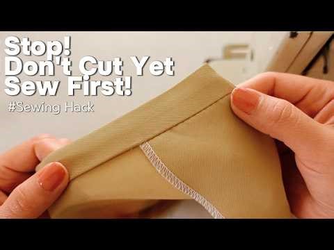 🔥 SEW WITH YOUR EYES CLOSED! ✂️ The Secret to Sewing Facings Without Cutting & Pro Sewing Tips
