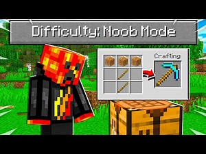 So I Added a "Noob Mode" difficulty to Minecraft...
