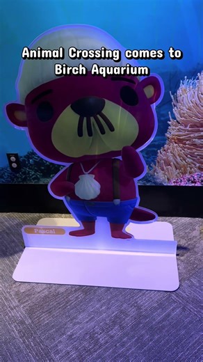 Nintendo’s Animal Crossing at the Birch Aquarium. Brought 3DS New Leaf to live scenes.