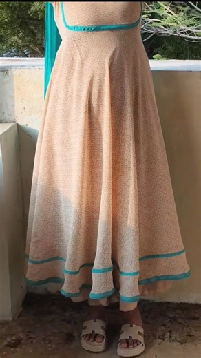 From saree to designer Anarkali #fashion