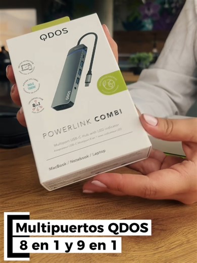 Un solo puerto, infinitas posibilidades 🔌 Con el Multipuerto QDOS Powerlink USB-C 8 en 1 y 9 en 1, conecta todo lo que necesitas y potencia tu MacBook y iPad sin límites. Consíguelo en Mac Center. #multipuertos #qdos #maccenter