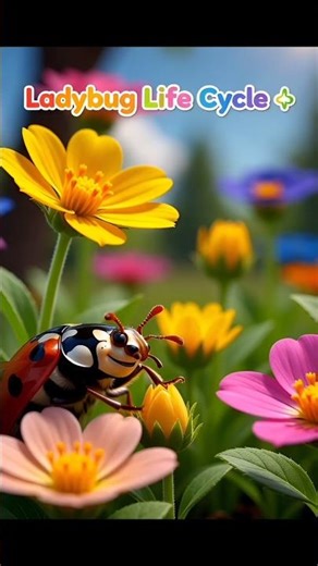 From tiny egg to ladybug 🐞 | Life cycle for kids 👶✨