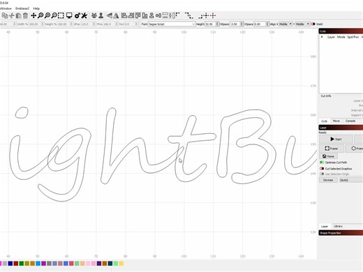 lightburn教程：文本和偏移