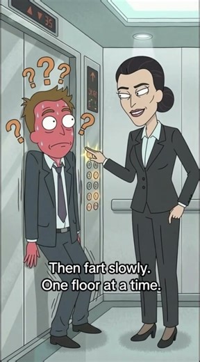 Fart Emergency in Elevator Gone Wrong – Endless Cycle of Pain 💀😂#Funny #Comedy #Loop