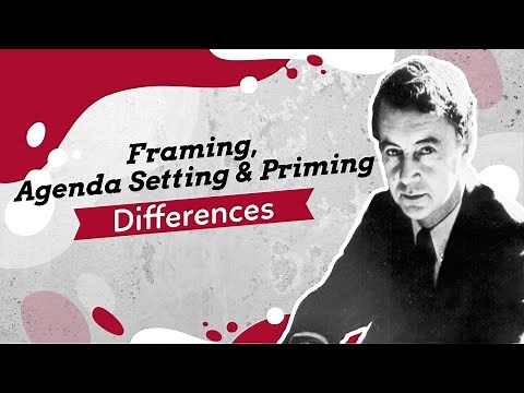The difference Between Framing, Agenda Setting, and Priming: In Depth Lecture