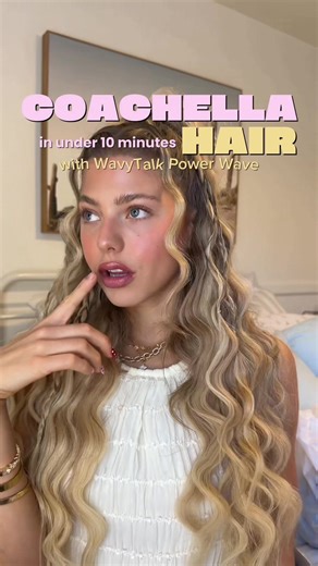 POV: you need effortless festival waves and you don’t have time for a curling iron. Wavytalk power wave has been my go- to styling option for the perfect loose wave🎡⭐️🤍 @wavytalkofficial #wavytalk #wavytalkhair #wavytalkpowerwave #wavytalkhaircrimper