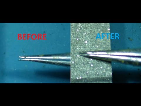 How To Repair/Restore Precision Tweezers Tip