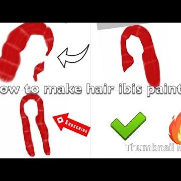 How to make hair for imvu on ibis paint! (easy)